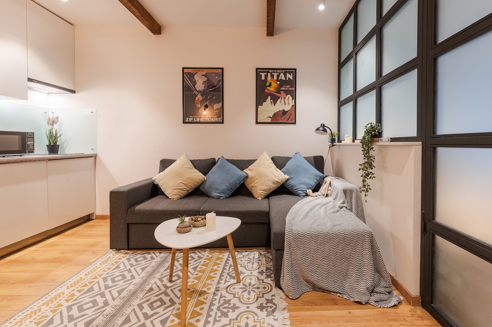 One bedroom 214 apartment interior in New Gudauri