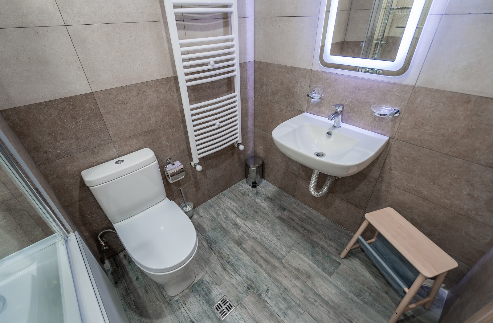 Studio with balcony and view 316 apartment interior in New Gudauri