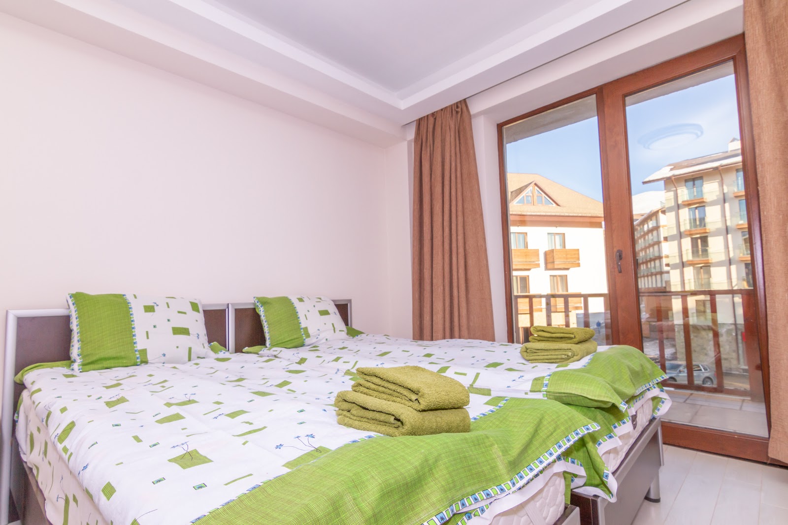 Studio with  balcony 17 apartment interior in New Gudauri