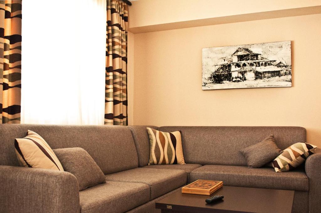 One bedroom with mountain view and balcony 10 apartment interior in New Gudauri