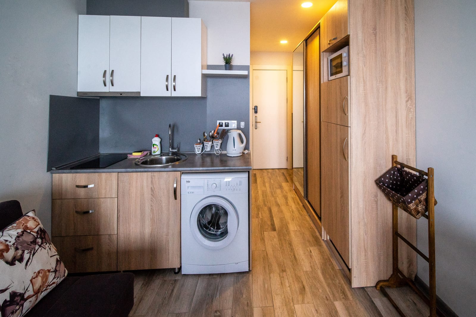 Studio with mountain view and balcony 516 apartment interior in New Gudauri